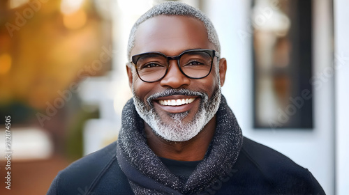 Portrait of a happy mature ...