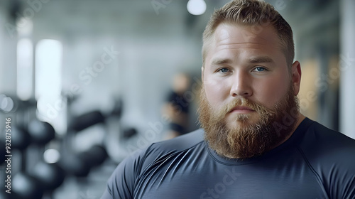 Portrait of a muscular bear...