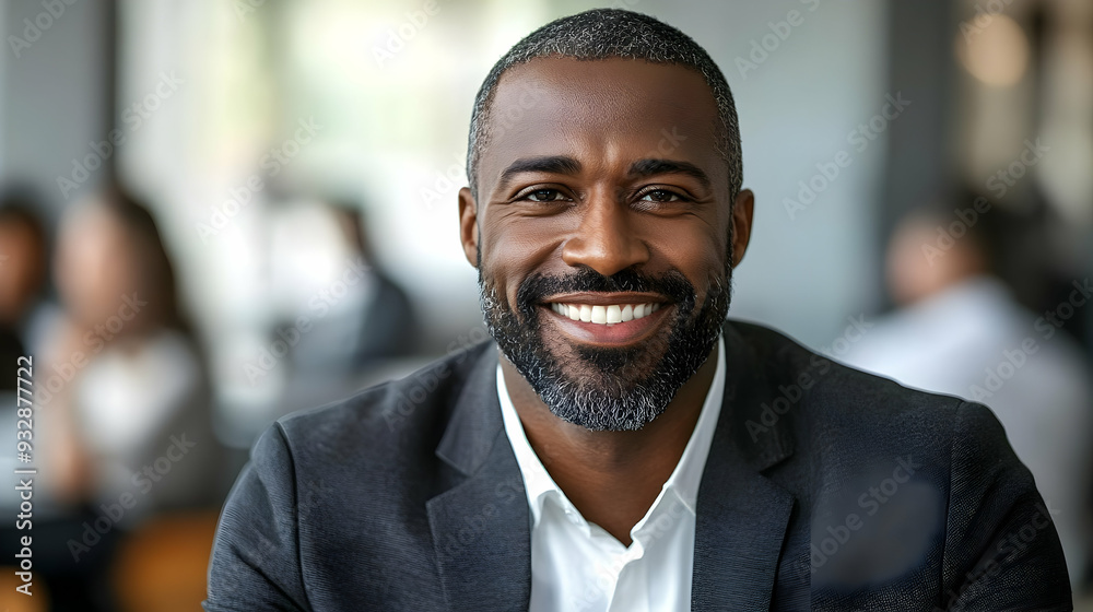 Portrait of a smiling businessman in a suit. Portrait of a smiling businessman in a suit.
