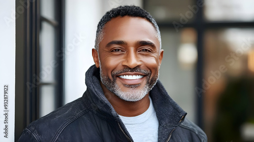 Portrait of a smiling man w...