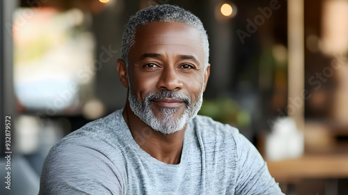 Portrait of a smiling man w...
