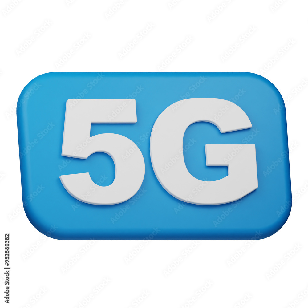 5g connection 3d icon isolated on the transparent background 5g connection 3d icon isolated on the transparent background