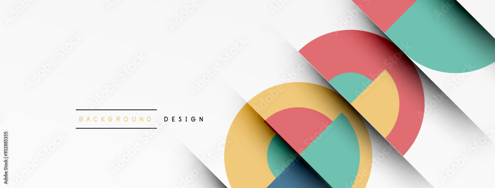 Geometric design abstract background - circles squares Geometric design abstract background - circles squares