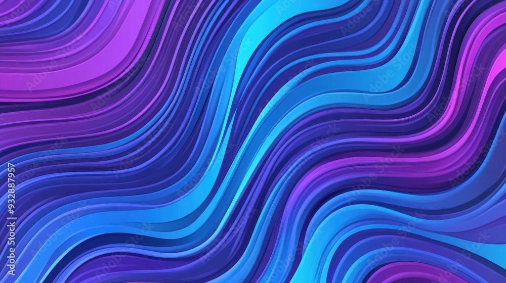 Experience stunning vibrant blue and violet gradient lines in this abstract digital art, full of depth and energy. Experience stunning vibrant blue and violet gradient lines in this abstract digital art, full of depth and energy.