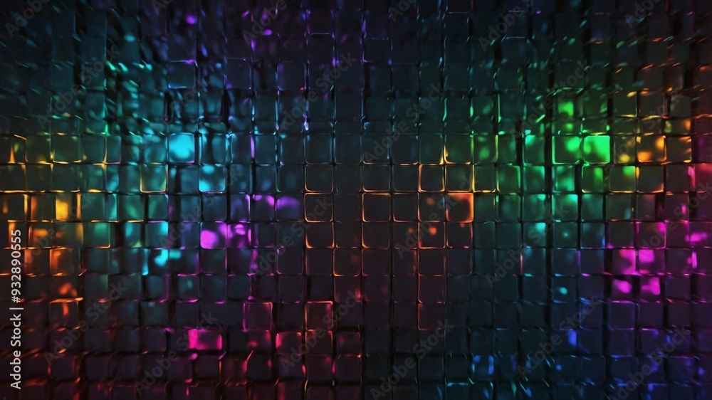Fototapeta premium Abstract digital background Can be used for technological processes square line futuristic technology processing background.