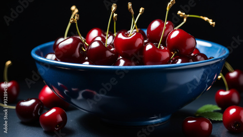 cherries in a bowl