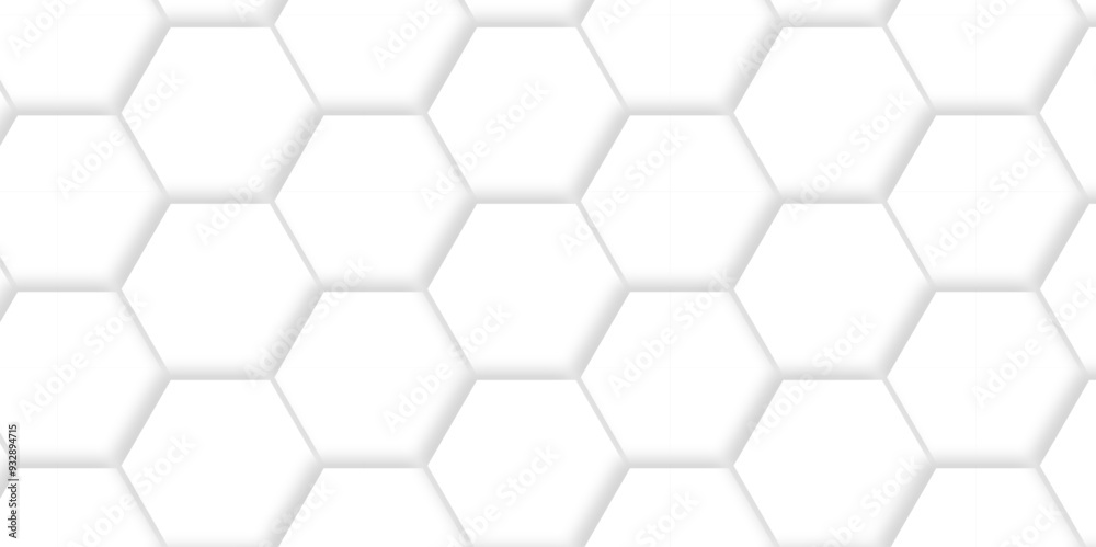 Abstract White Hexagonal Background. Luxury White Pattern. Vector Illustration. 3D Futuristic abstract honeycomb mosaic white background. geometric mesh cell texture. modern futuristic wallpaper. Abstract White Hexagonal Background. Luxury White Pattern. Vector Illustration. 3D Futuristic abstract honeycomb mosaic white background. geometric mesh cell texture. modern futuristic wallpaper.