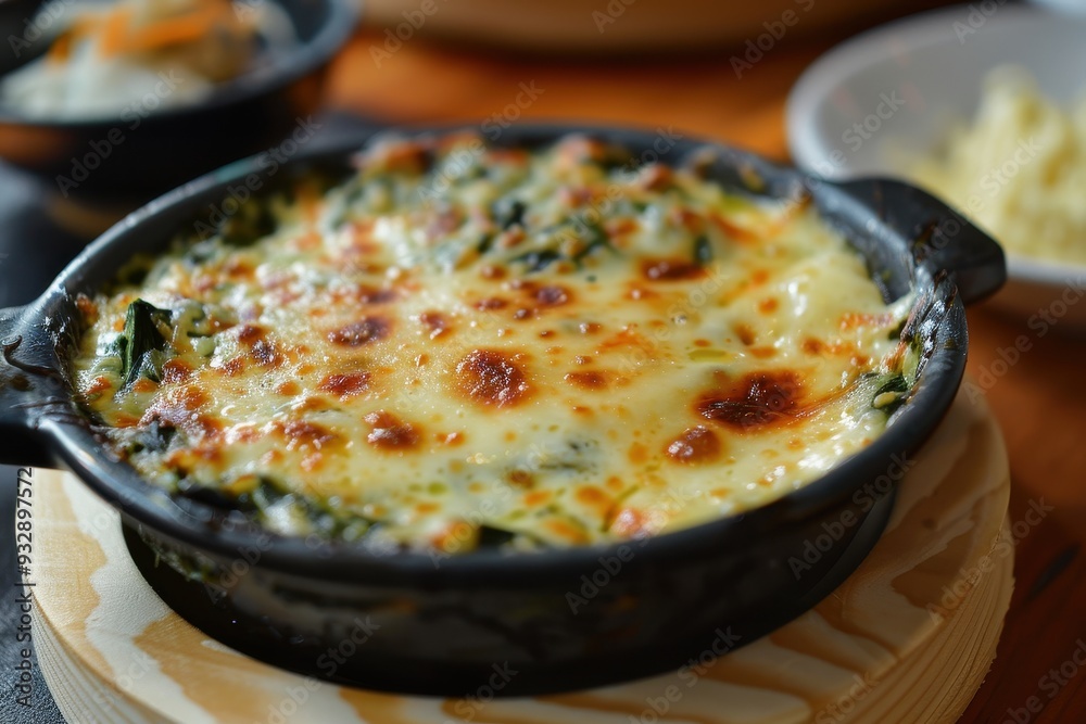 Japanese spinach and cheese gratin Japanese spinach and cheese gratin