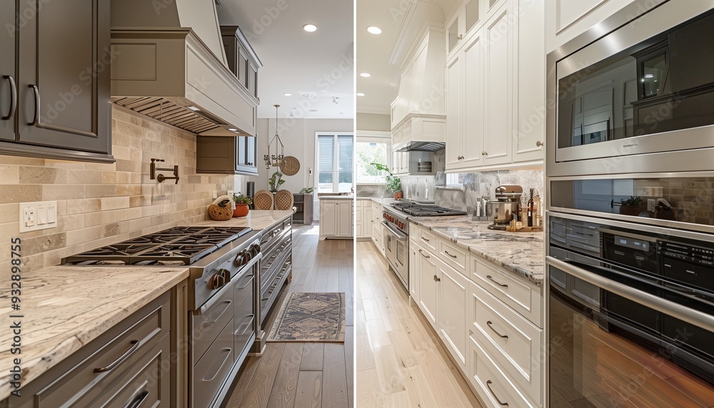 Fototapeta premium modern kitchen interior with kitchen