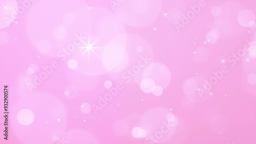 Soft pink background with sparkling bokeh lights during a cheerful celebration