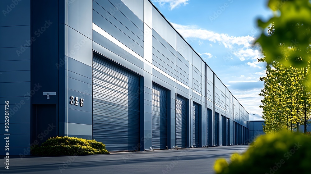 Warehouse manufacturing building and industrial park : Generative AI Warehouse manufacturing building and industrial park : Generative AI