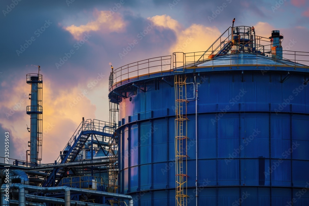 Refinery industry s natural gas storage tank Refinery industry s natural gas storage tank
