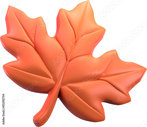 maple leaf 3d rendering 