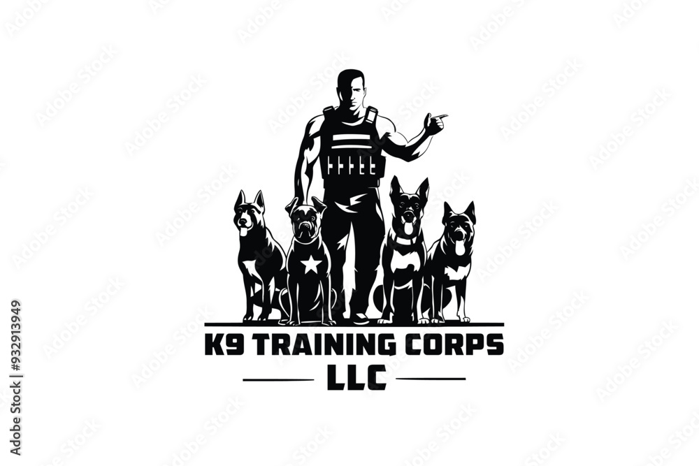 Naklejka premium K9 Training Corps LLC