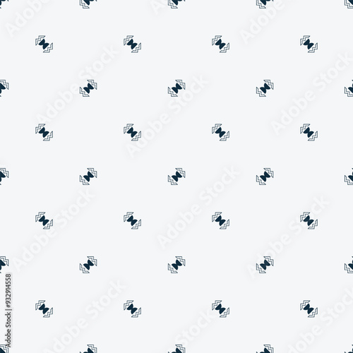 Seamless geometric ornamental vector pattern. Abstract background.