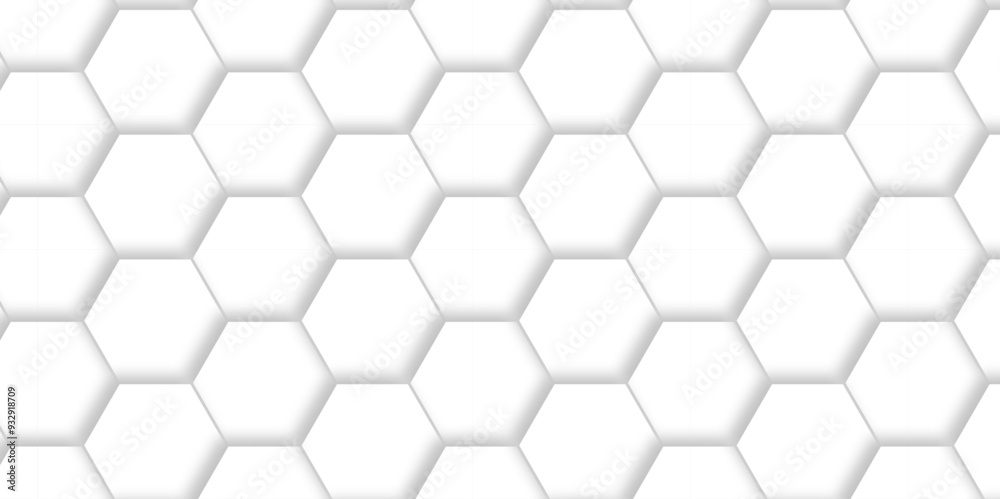 Abstract White Hexagonal Background. Luxury White Pattern. Vector Illustration. 3D Futuristic abstract honeycomb mosaic white background. geometric mesh cell texture. modern futuristic wallpaper. Abstract White Hexagonal Background. Luxury White Pattern. Vector Illustration. 3D Futuristic abstract honeycomb mosaic white background. geometric mesh cell texture. modern futuristic wallpaper.