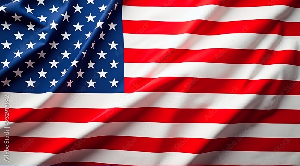 A detailed illustration of the USA flag, perfect for patriotic themes, marketing materials, or events celebrating American culture, with copy space. A detailed illustration of the USA flag, perfect for patriotic themes, marketing materials, or events celebrating American culture, with copy space.