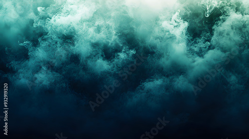 haunting green and blue grunge wall dark smoke texture eerie horror thriller mystery movie poster design isolated on white background, 