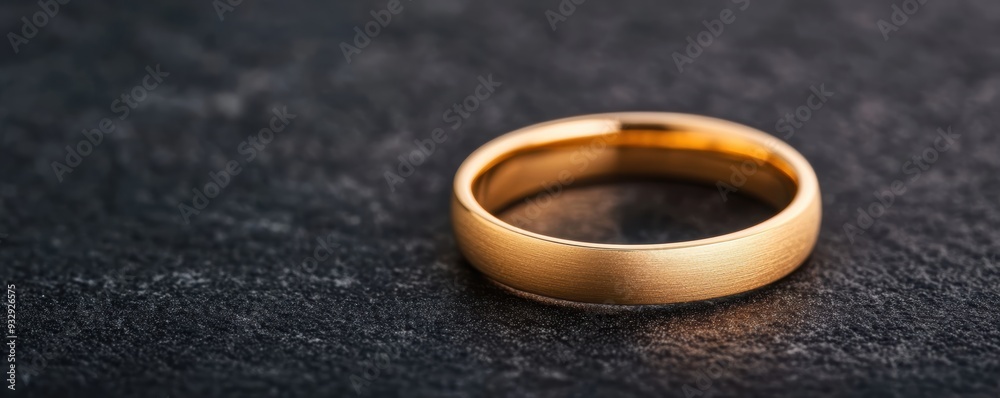 Close-up of a minimalist gold ring on a dark background, sharp focus, high contrast, Quiet Luxury, photorealistic jewelry, detailed elegance Close-up of a minimalist gold ring on a dark background, sharp focus, high contrast, Quiet Luxury, photorealistic jewelry, detailed elegance
