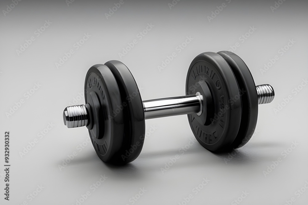 Dumbbell: A short, handheld weight with a bar and weighted ends, used for strength training and exercise. Dumbbell: A short, handheld weight with a bar and weighted ends, used for strength training and exercise.