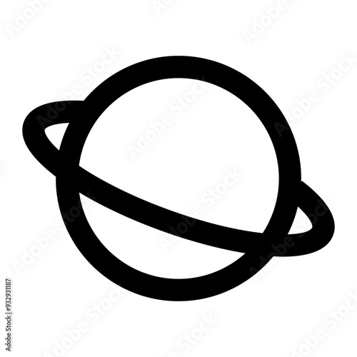 celestial equator, saturn, planet, astronomy, astronomical, rotation, orbit, satellite outline icon