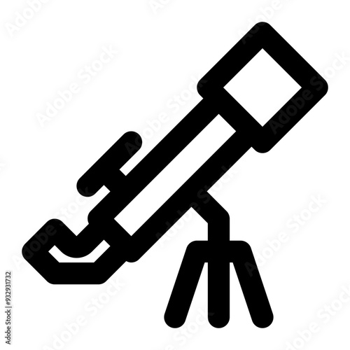 telescope, spyglass, binoculars, astronomy, observatory, exploration outline icon