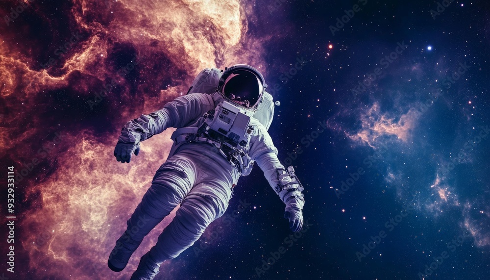 Astronaut Floating in Space. Astronaut Floating in Space.