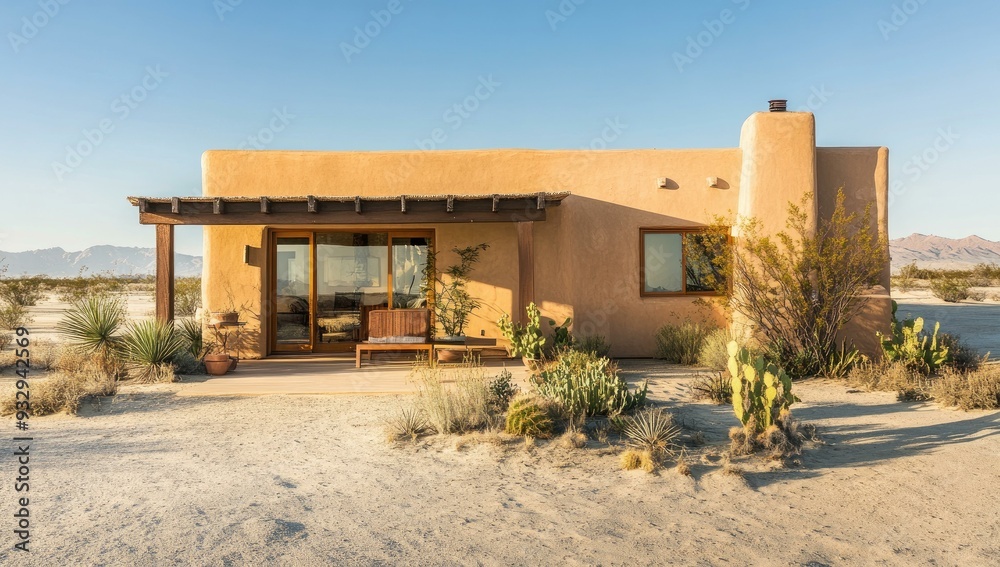 Desert home with patio and mountain views. Desert home with patio and mountain views.