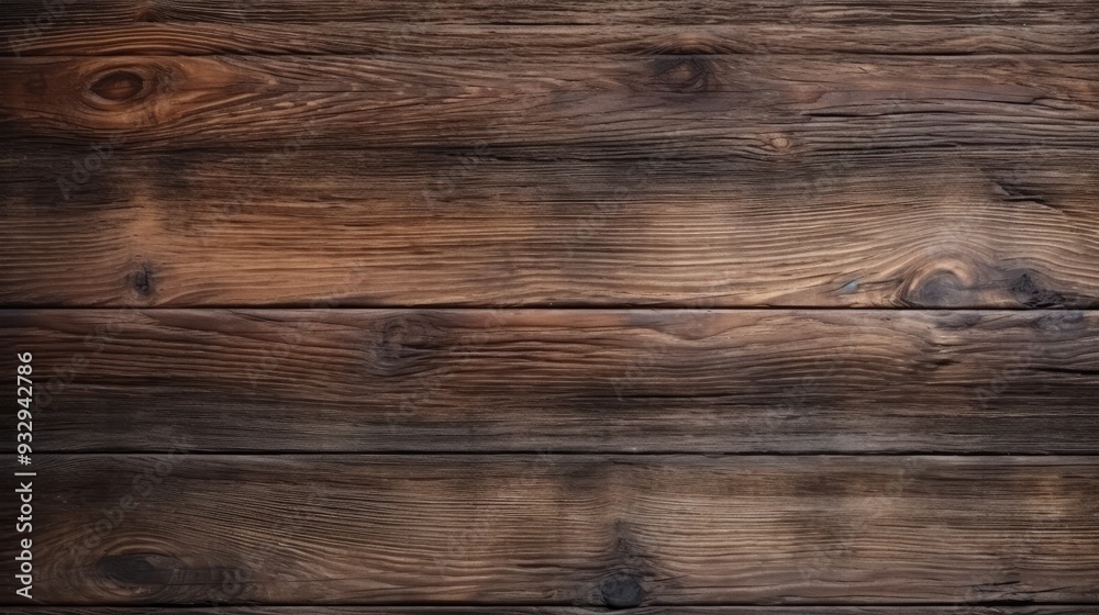 Naklejka premium Old dark wood texture surface top view background