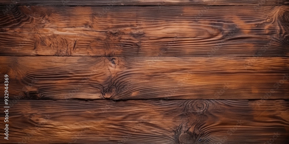 Fototapeta premium Old dark wood texture surface top view background