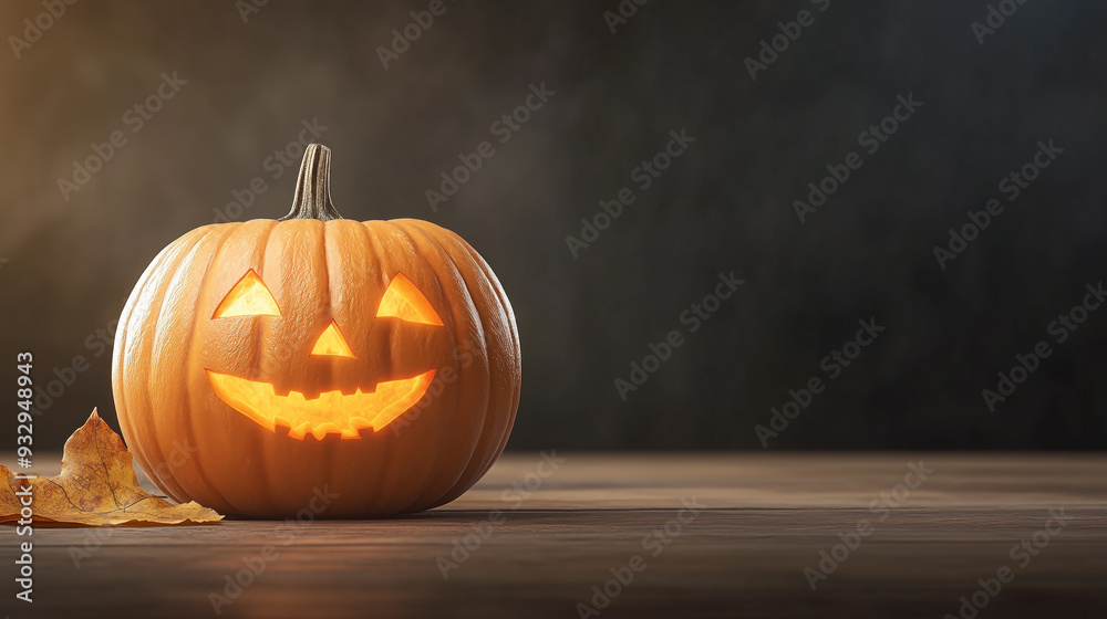 halloween pumpkin on a wooden background halloween pumpkin on a wooden background