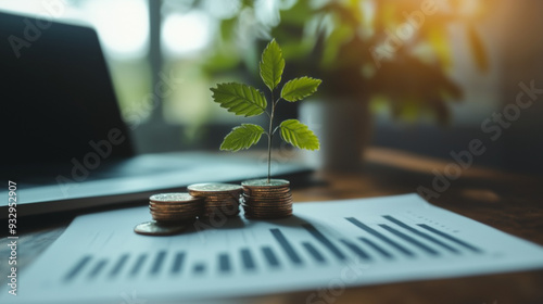 Financial growth concept
