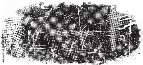 Glitch distorted grange shape . Noise grungy logo . Trendy defect error shapes . Glitched frame .Grunge textured . Distressed effect .Vector shapes