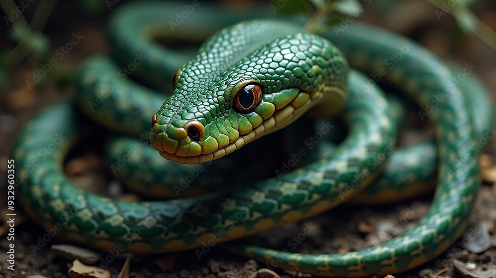 Close up of a snake Close up of a snake