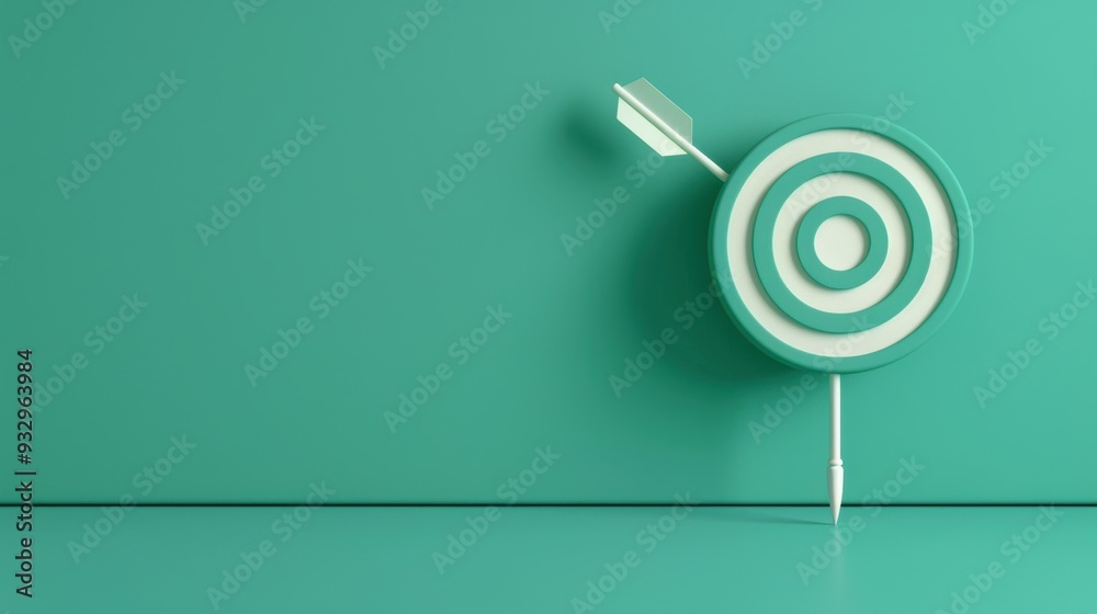 A simple and elegant design featuring a green target icon against a clean, uncluttered background. The image offers ample copy space for customization. A simple and elegant design featuring a green target icon against a clean, uncluttered background. The image offers ample copy space for customization.
