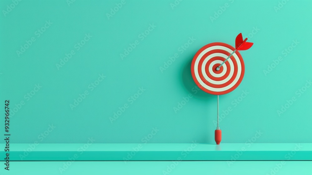 A minimalist composition featuring a silver target icon, symbolizing focus and goal-setting, with plenty of copy space for customization. Ideal for business and marketing materials. A minimalist composition featuring a silver target icon, symbolizing focus and goal-setting, with plenty of copy space for customization. Ideal for business and marketing materials.