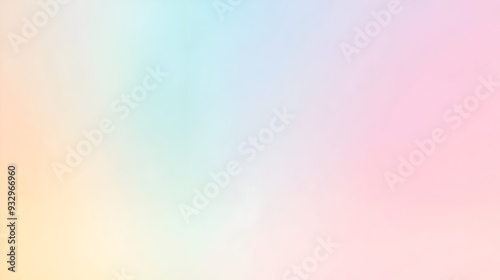 pastel rainbow gradient background blending soft shades of peach, blue, and pink 