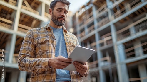 midsection of man engineer with tablet on construction site looking at blueprints.jpg