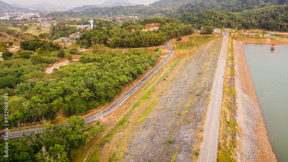 Fototapeta premium Bangwat water storage Dam at Phuket