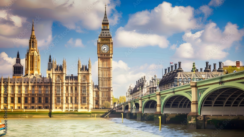 Naklejka premium big ben london. 