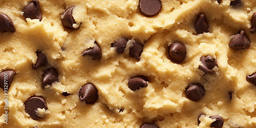Cookie dough close up texture seamless pattern background.