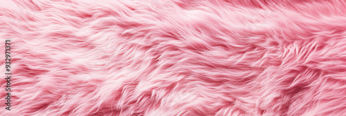 Pink faux fur fluffy texture background
