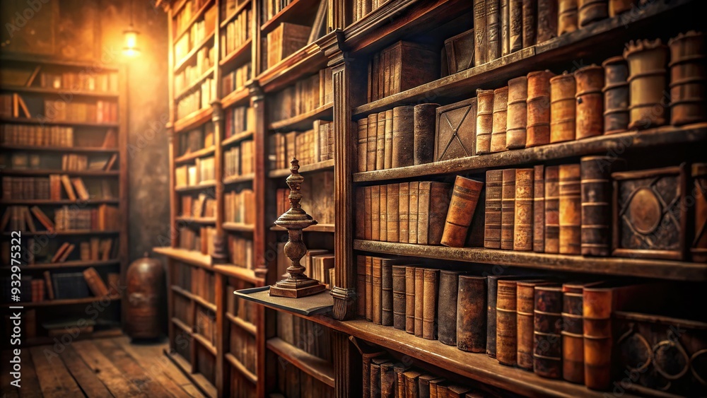 Whispers Forgotten Library Sepia Hush Close-Up Mysterious Old Books Dusty Whispers Forgotten Library Sepia Hush Close-Up Mysterious Old Books Dusty