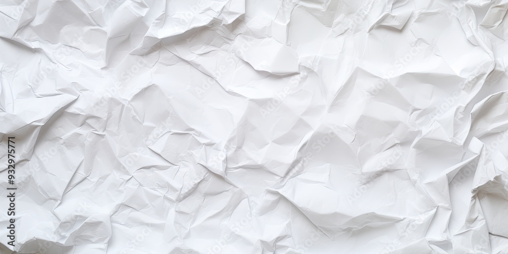 Crumpled white paper texture abstract background with copy space for text Crumpled white paper texture abstract background with copy space for text