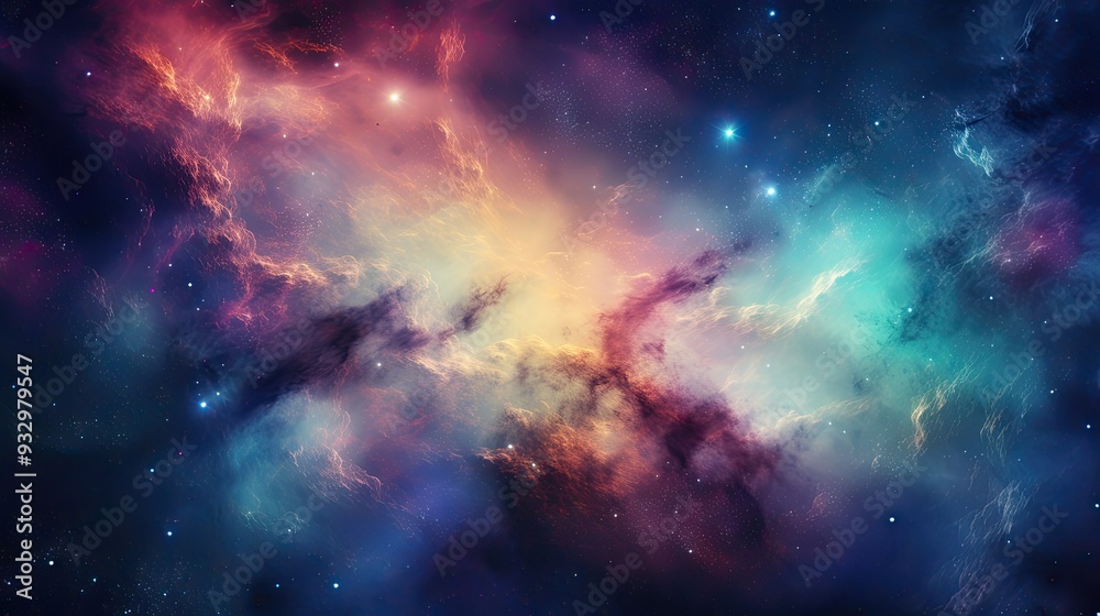 Nebula and galaxies in space abstract cosmos background Nebula and galaxies in space abstract cosmos background