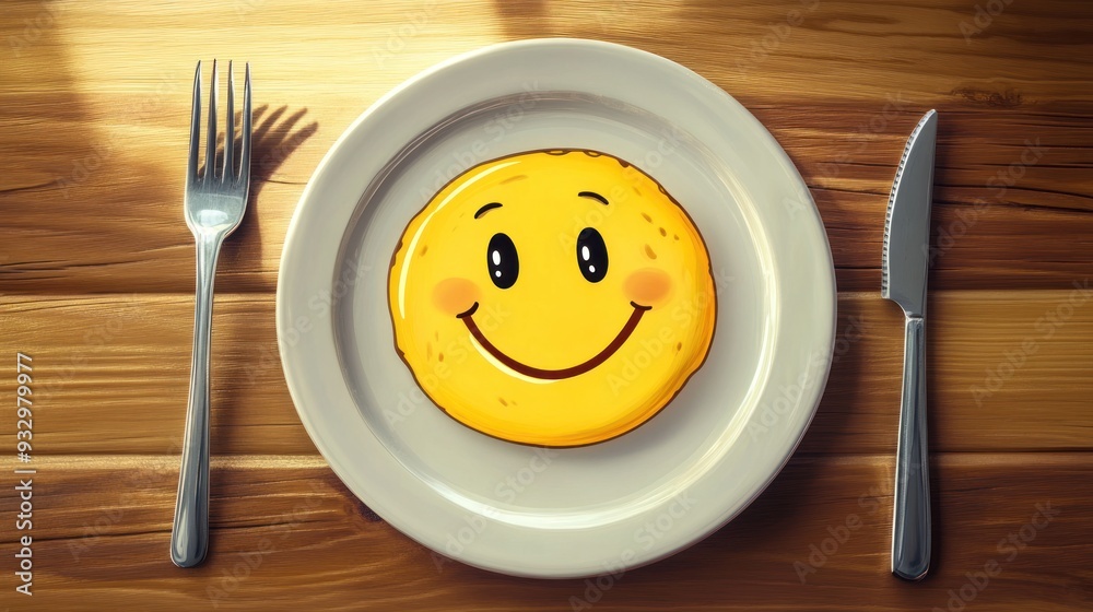 Smiling Food - Happy Meal Concept Smiling Food - Happy Meal Concept