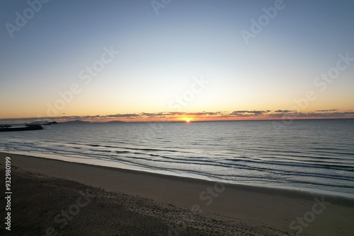 Aerial Sunrise of Mackay Harbour Queensland Australia photo