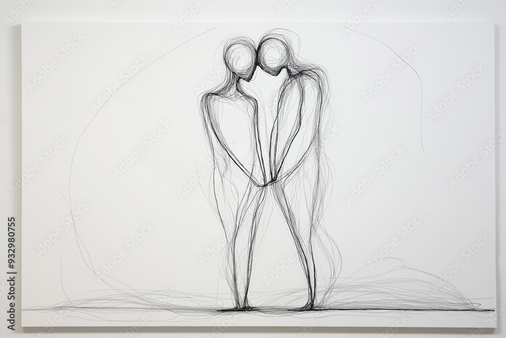 Two people are standing next to each other, their arms around each ...