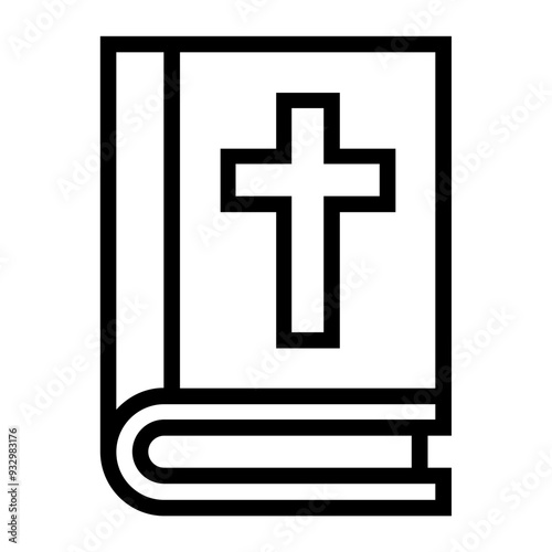 holy book line icon