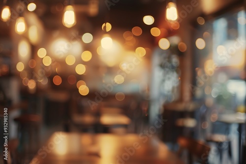 blurred bistro background